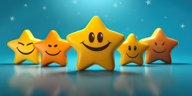 happy smiley 5 stars graphical 826551 5564