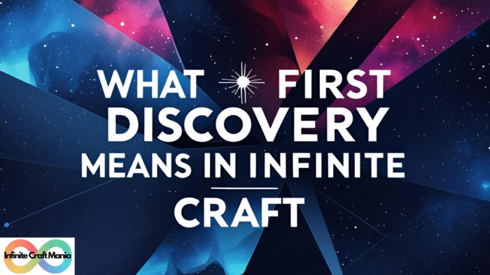 What First Discovery Means In Infinite Craft